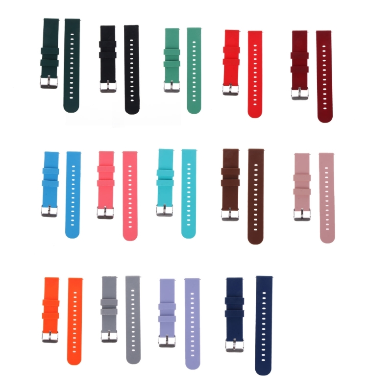 Silicone Watch Band 22Mm - สายซิลิโคน20/22มม. นุ่มปลดออกได้อย่างรวดเร็วสายรัดข้อมือสำหรับ Samsung huawei Huawei Garmin