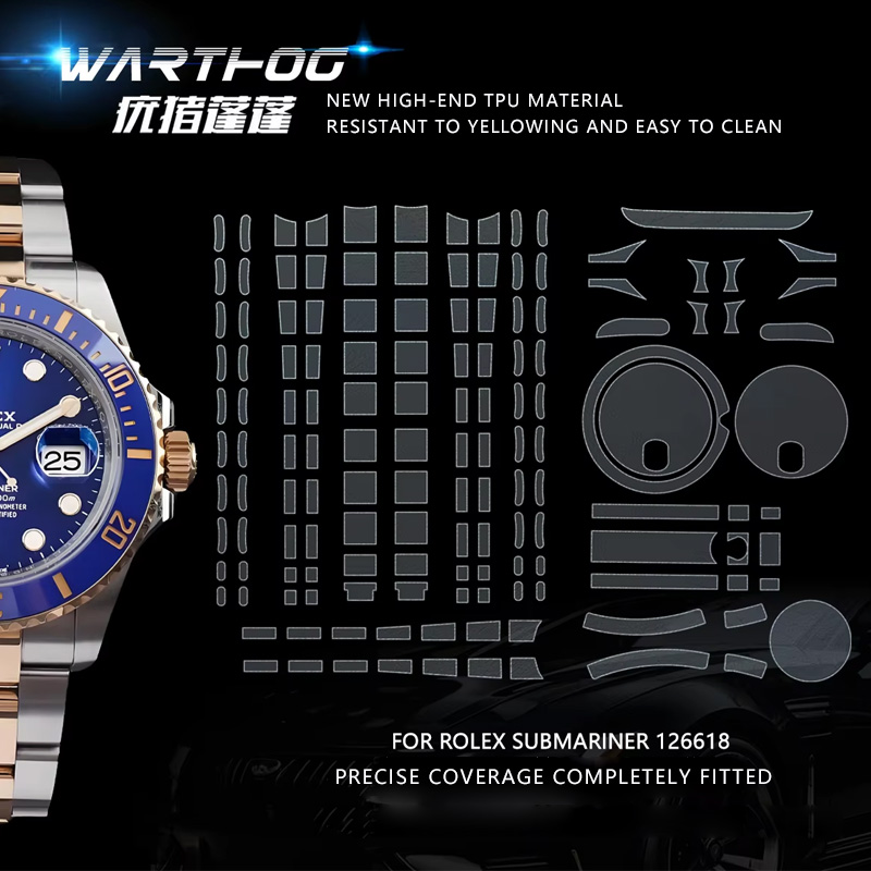 Rolex Watch Submariner - เหมาะสำหรับฟิล์มป้องกันนาฬิกา Rolex รุ่น 126618 Submariner Series