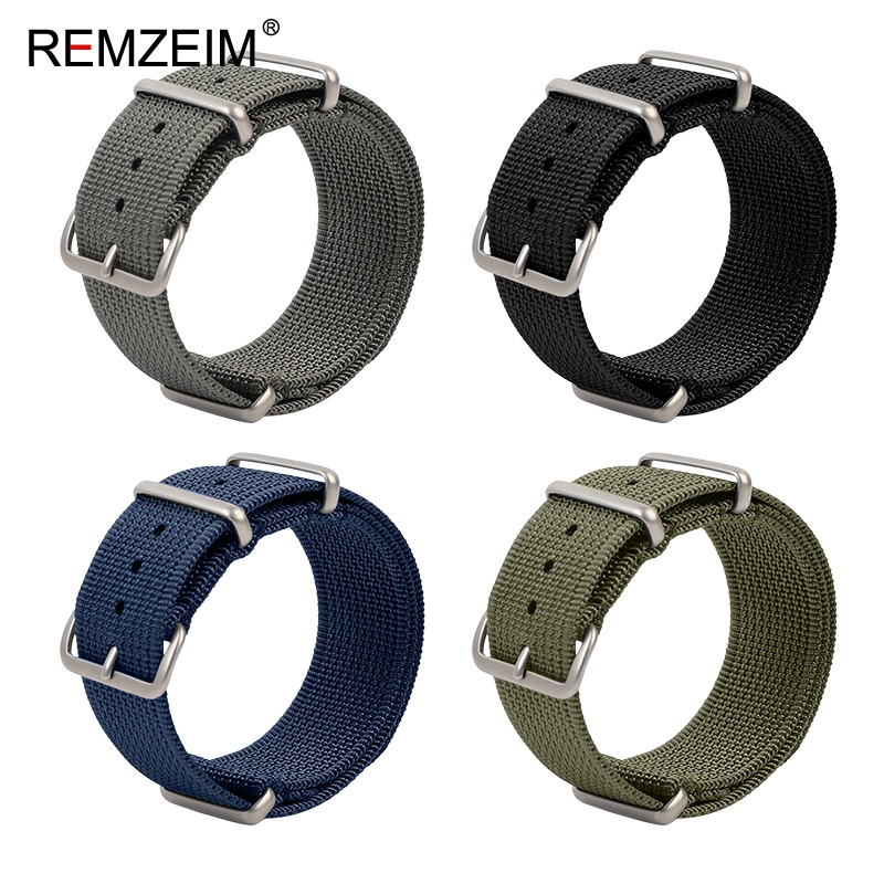 Nato Strap Nylon - ใหม่Ribbedไนลอนสายนาฬิกา 18 มม.20 มม.22 มม.นาฬิกาสายรัดอุปกรณ์เสริมสําหรับทหารนาฬิกาสร้อยข้อมือ