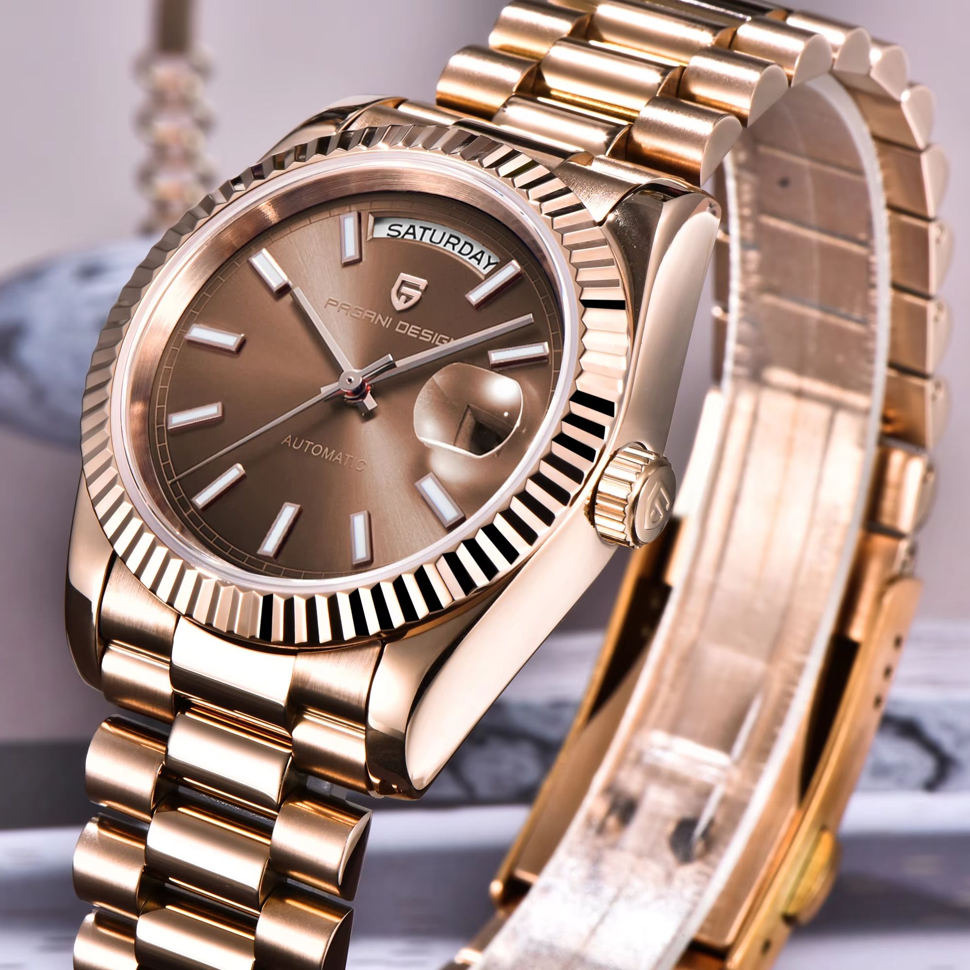 Rolex Watch Datejust - PAGANI DESIGN 2026 ใหม่ DD40 นาฬิกาผู้ชายนาฬิกาอัตโนมัติสำหรับชายกระจกแซฟไฟร์