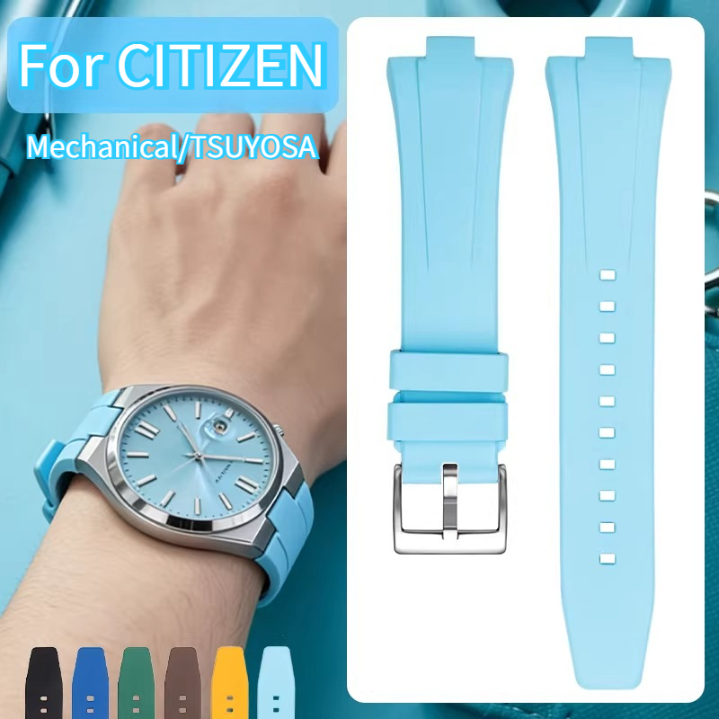 Citizen Watch Tsuyosa - สายนาฬิกายางฟลูออรีนสำหรับผู้ชาย สำหรับนาฬิกา CITIZEN รุ่น TSUYOSA NJ0151