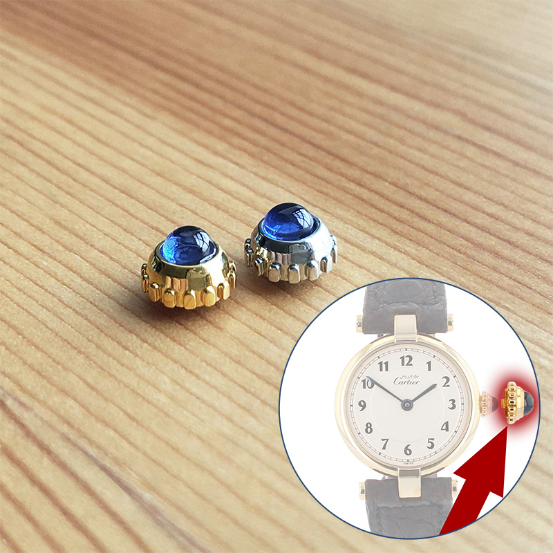 Cartier Watch Tank - Sapphire นาฬิกา Crown สำหรับ Cartier Must