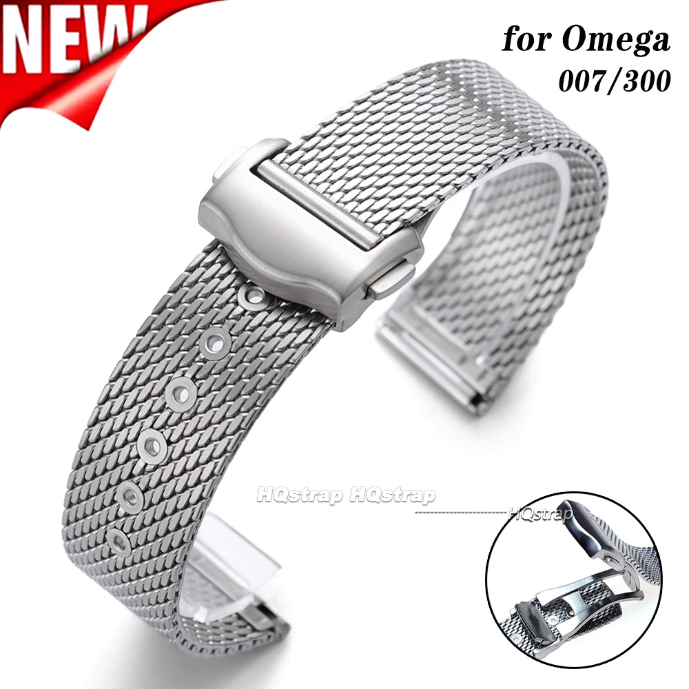 Omega Watch Speedmaster - สายนาฬิกาสแตนเลส 20 มม.สำหรับโอเมก้า ซีมาสเตอร์ 007 300