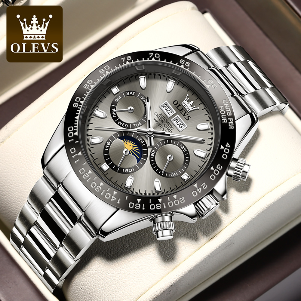 Cartier Watch Tank - OLEVS 6654 Luxury Mens นาฬิกา Chronograph