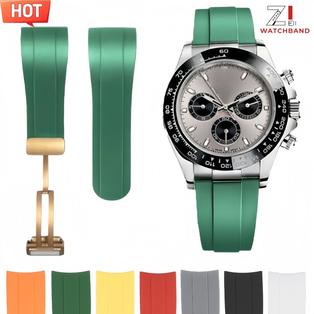 Rolex Watch Submariner - สายยางซิลิโคน Rolex 22 มม. สำหรับ Submariner