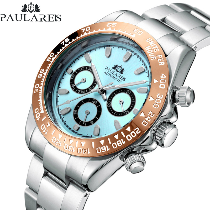 Cartier Watch Tank - นาฬิกาข้อมือผู้ชาย PAULAREIS P แบรนด์ดัง นาฬิกาสปอร์ต ระบบจักรกล