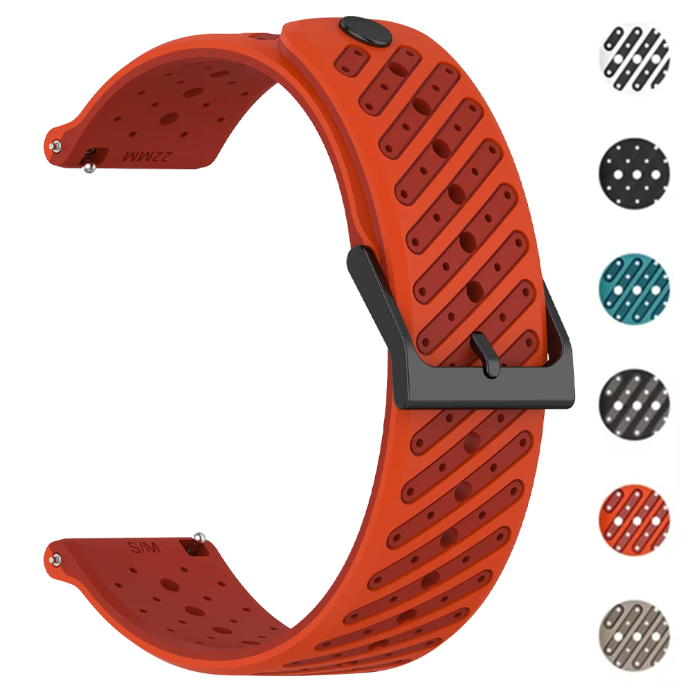 Silicone Watch Band 22Mm - สายรัดข้อมือซิลิโคนสำหรับกีฬา สำหรับ Suunto RACE 2 S/Run/Ocean/Vertical