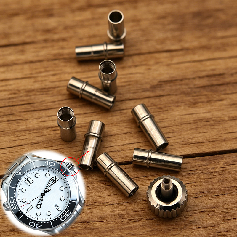 Omega Watch Seamaster - เม็ดมะยมและปลอกเม็ดมะยม ทำจากสแตนเลสคุณภาพสูง เหมาะสำหรับนาฬิกาโอเมก้า ซีมาสเตอร์ อควา เทอร์ร่า