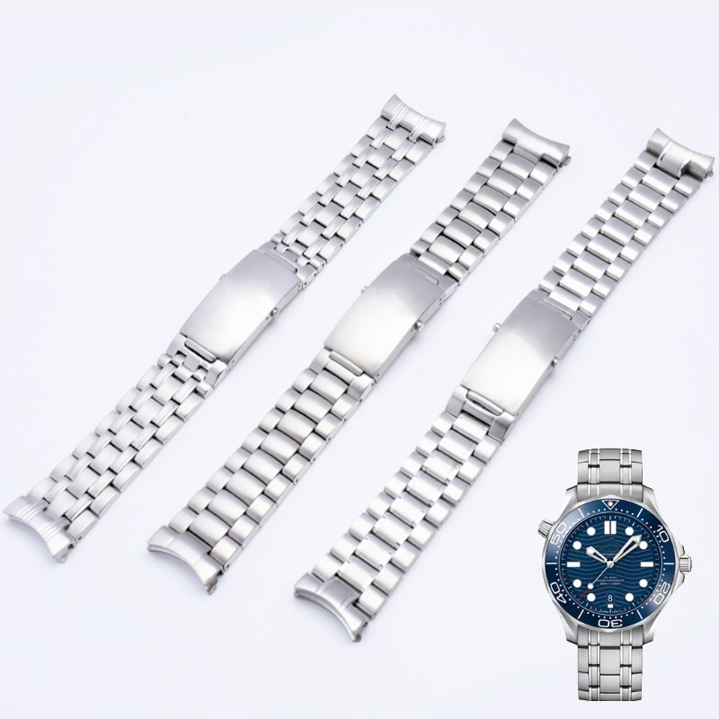 Omega Watch Speedmaster - คุณภาพสูงสแตนเลสสตีลสายนาฬิกาสำหรับโอเมก้า ซีมาสเตอร์ สปีดมาสเตอร์ แพลนเน็ตโอเชียนสายนาฬิกา 18 มม.