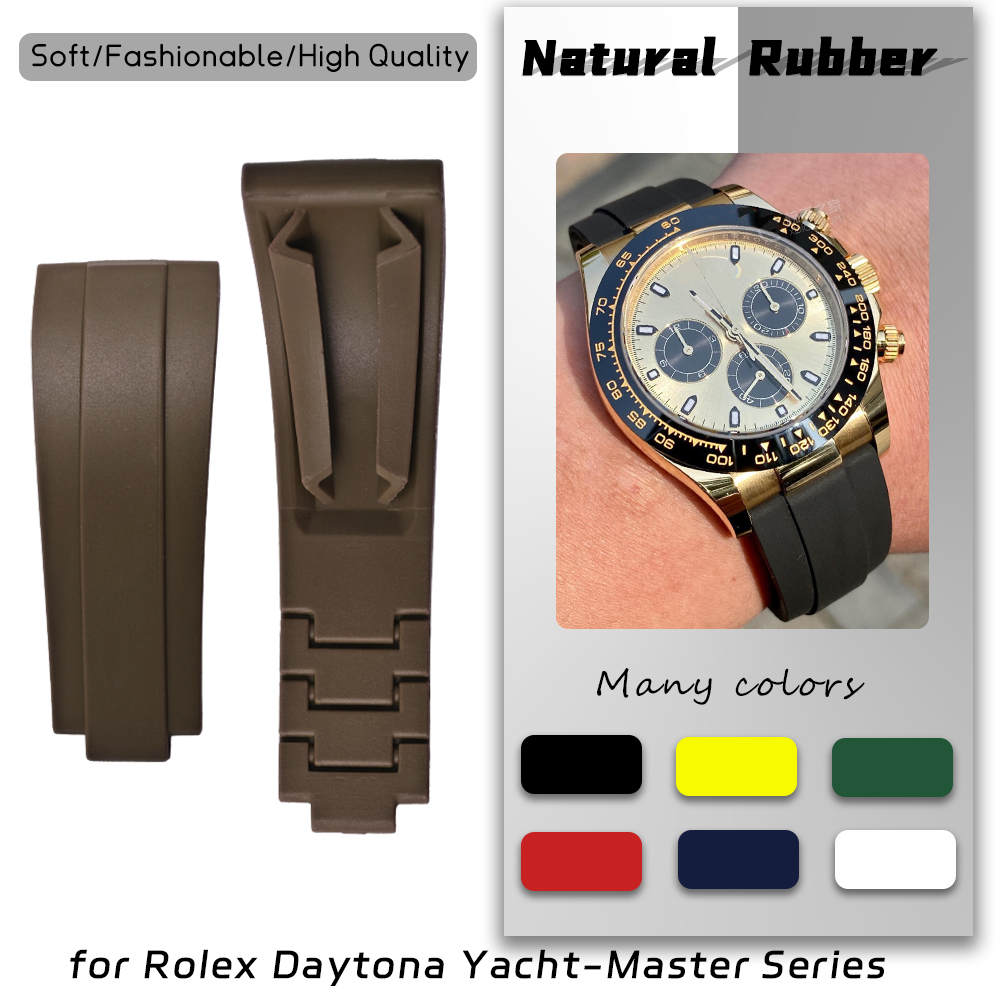 Rolex Watch Submariner - สายนาฬิกายางธรรมชาติคุณภาพสูงขนาด 20 มม. 21 มม. สำหรับนาฬิกา