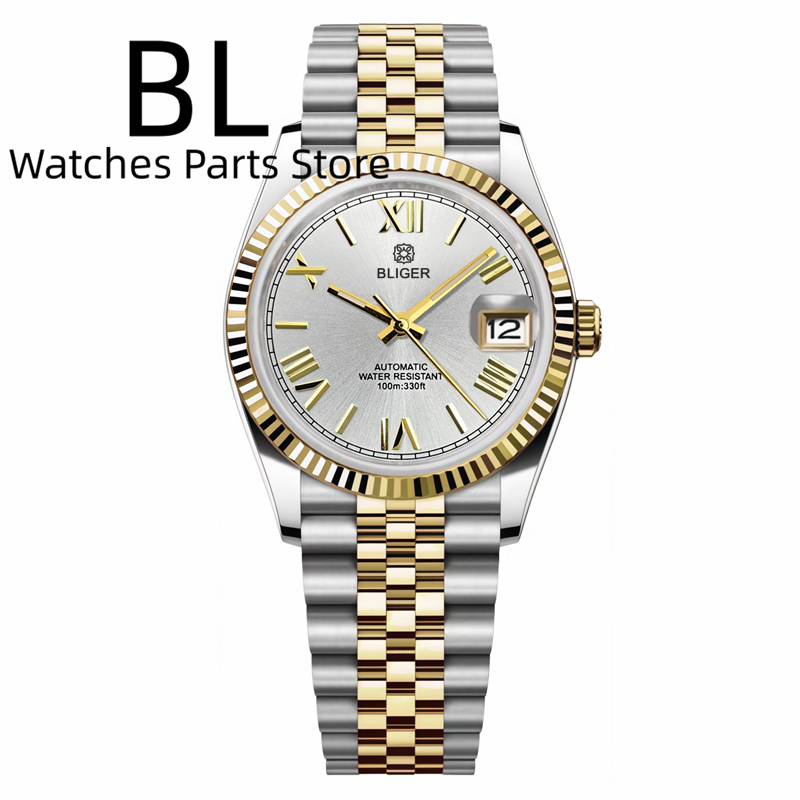 Rolex Watch Datejust - นาฬิกา BLIGER ขนาด 36 มม. และ