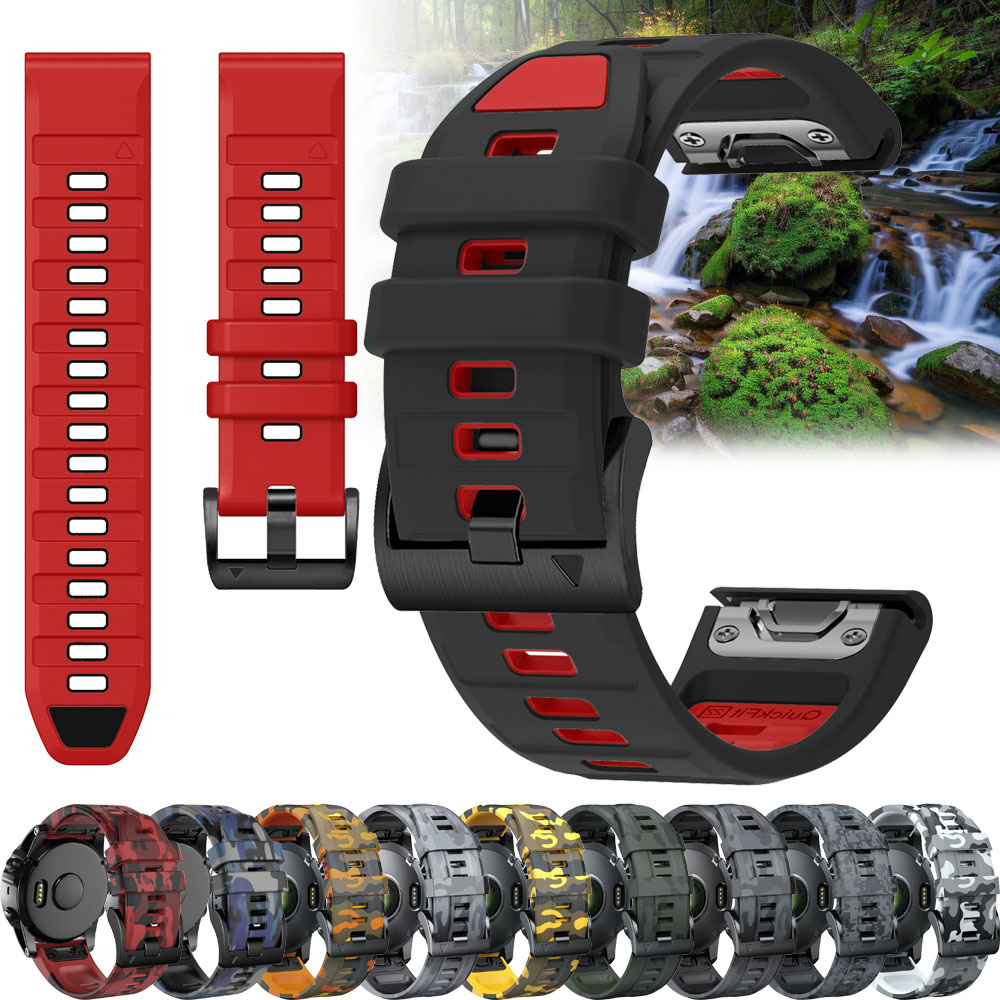 Silicone Watch Band 22Mm - สายนาฬิกา Fenix E 47 มม. แบบ