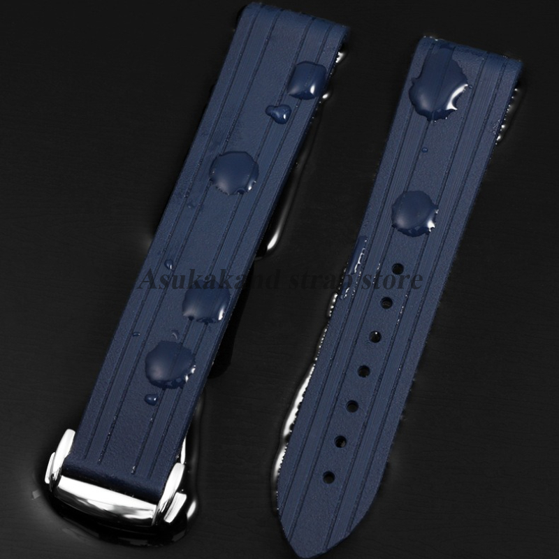 สายนาฬิกาซิลิโคนยางปลายโค้งสำห - Omega Watch Seamaster บทวิจารณ์และราคา