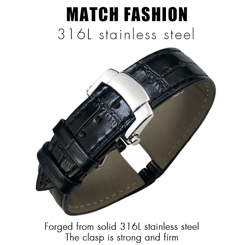 25Mm เว้าส่วนโลหะหนังแท้สำหรับ - Patek Philippe Watch Nautilus บทวิจารณ์และราคา
