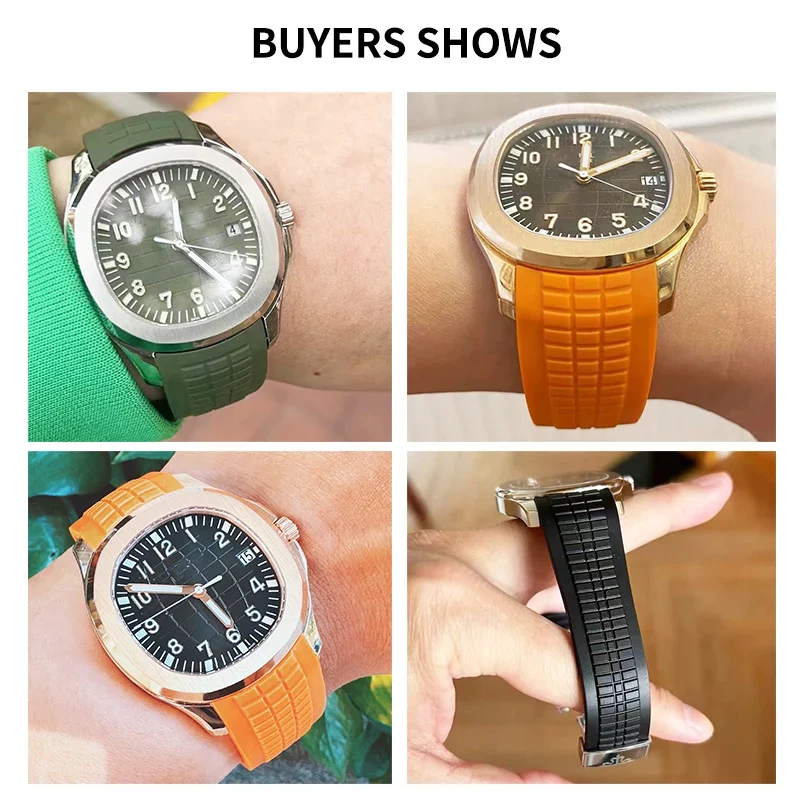 สายนาฬิกาซิลิโคนกันเหงื่อขนาด2 - Patek Philippe Watch Aquanaut บทวิจารณ์และราคา