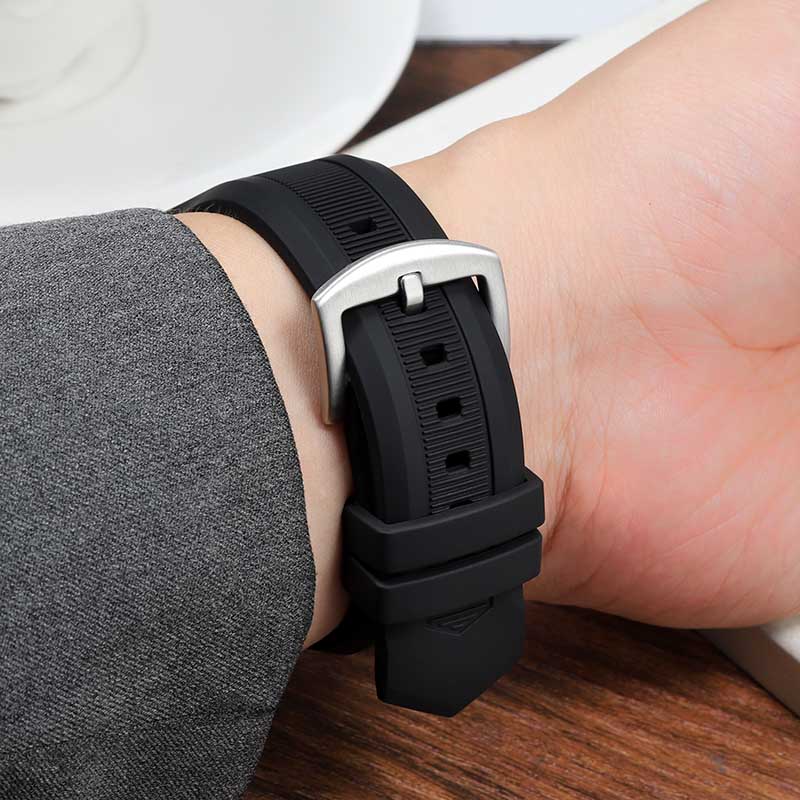 Notched สายนาฬิกายางซิลิโคนสํา - Omega Watch Constellation บทวิจารณ์และราคา
