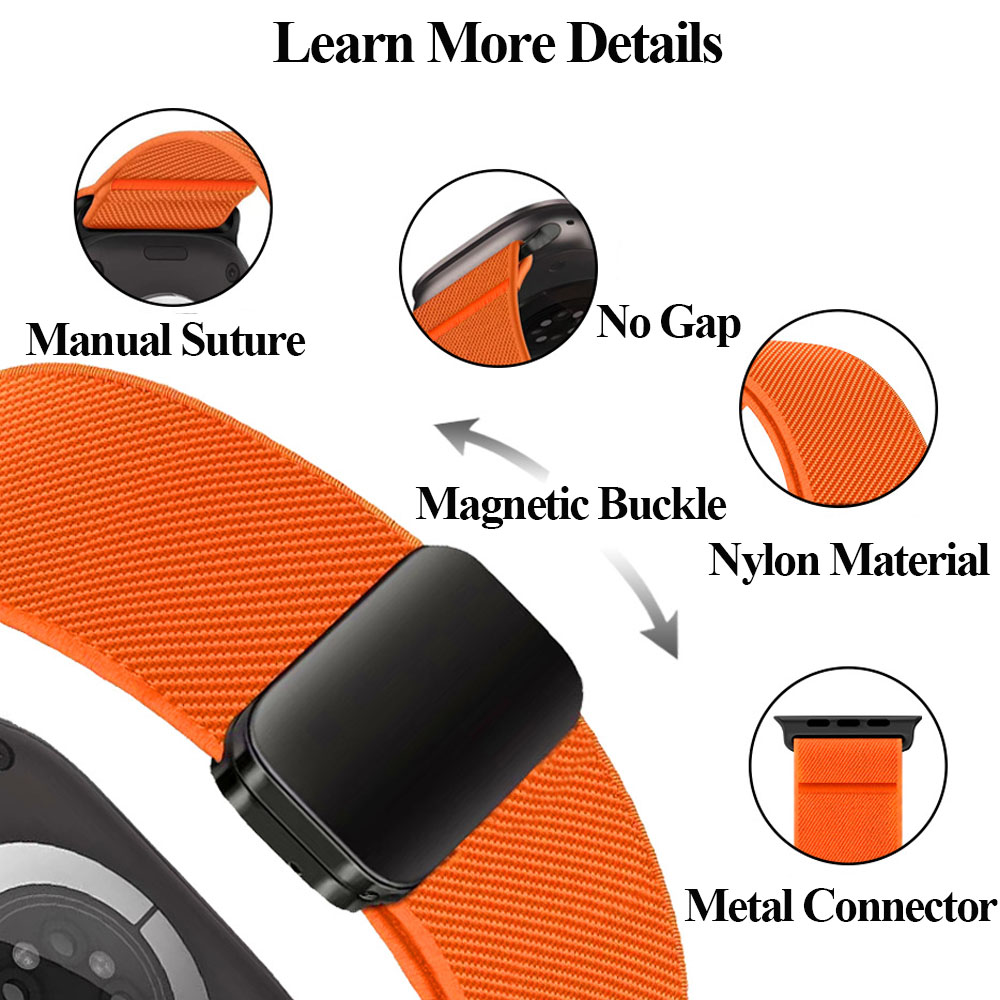 สายไนลอนแบบห่วงสำหรับ Apple Wa - Milanese Loop Magnetic บทวิจารณ์และราคา