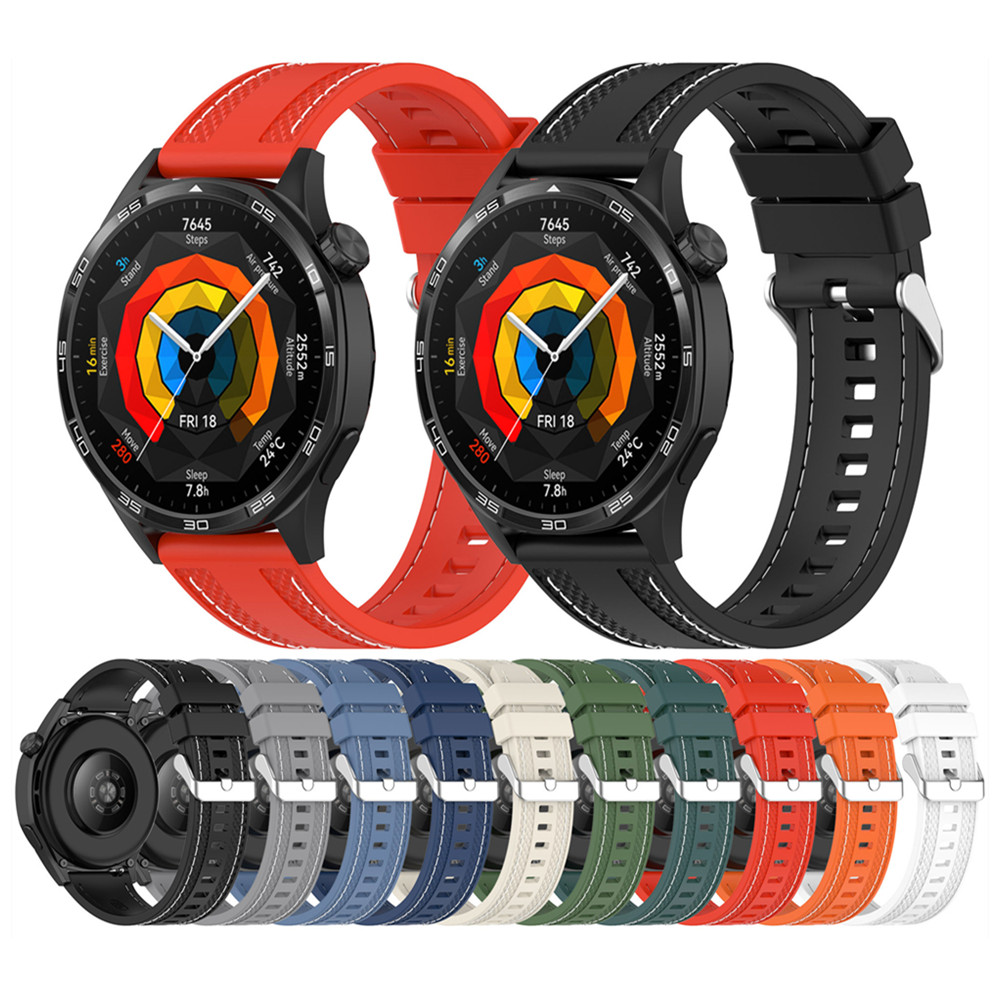22 มม.เย็บซิลิโคน Universal สํ - Silicone Watch Band 22Mm บทวิจารณ์และราคา