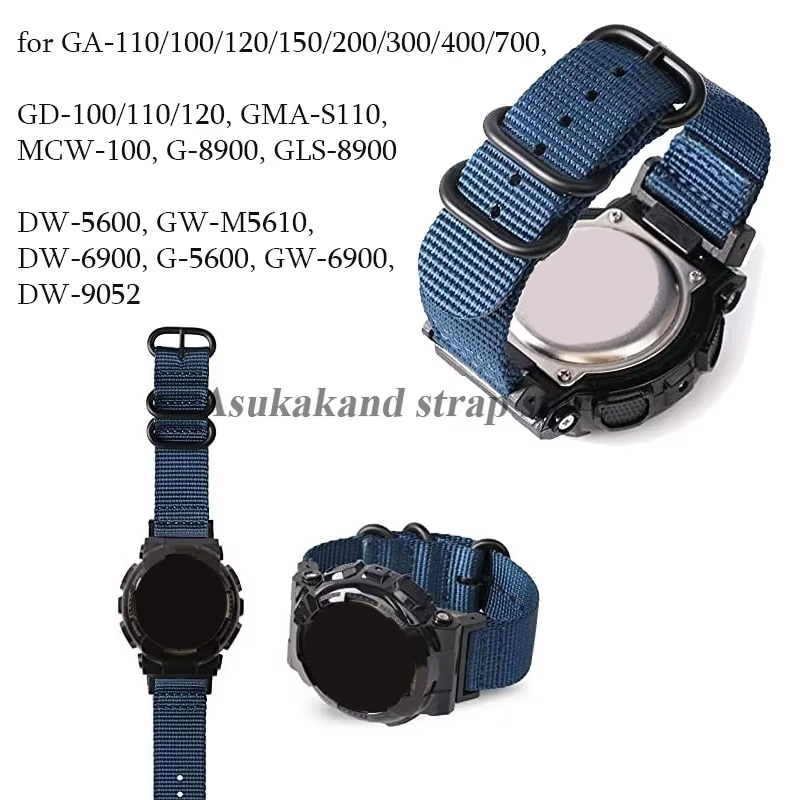 สายนาฬิกาไนลอนสำหรับ DW-5600/5 - Nato Strap Nylon บทวิจารณ์และราคา