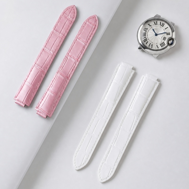 สายนาฬิกาหนังแบบโค้งสองด้าน สำ - Cartier Watch Tank บทวิจารณ์และราคา