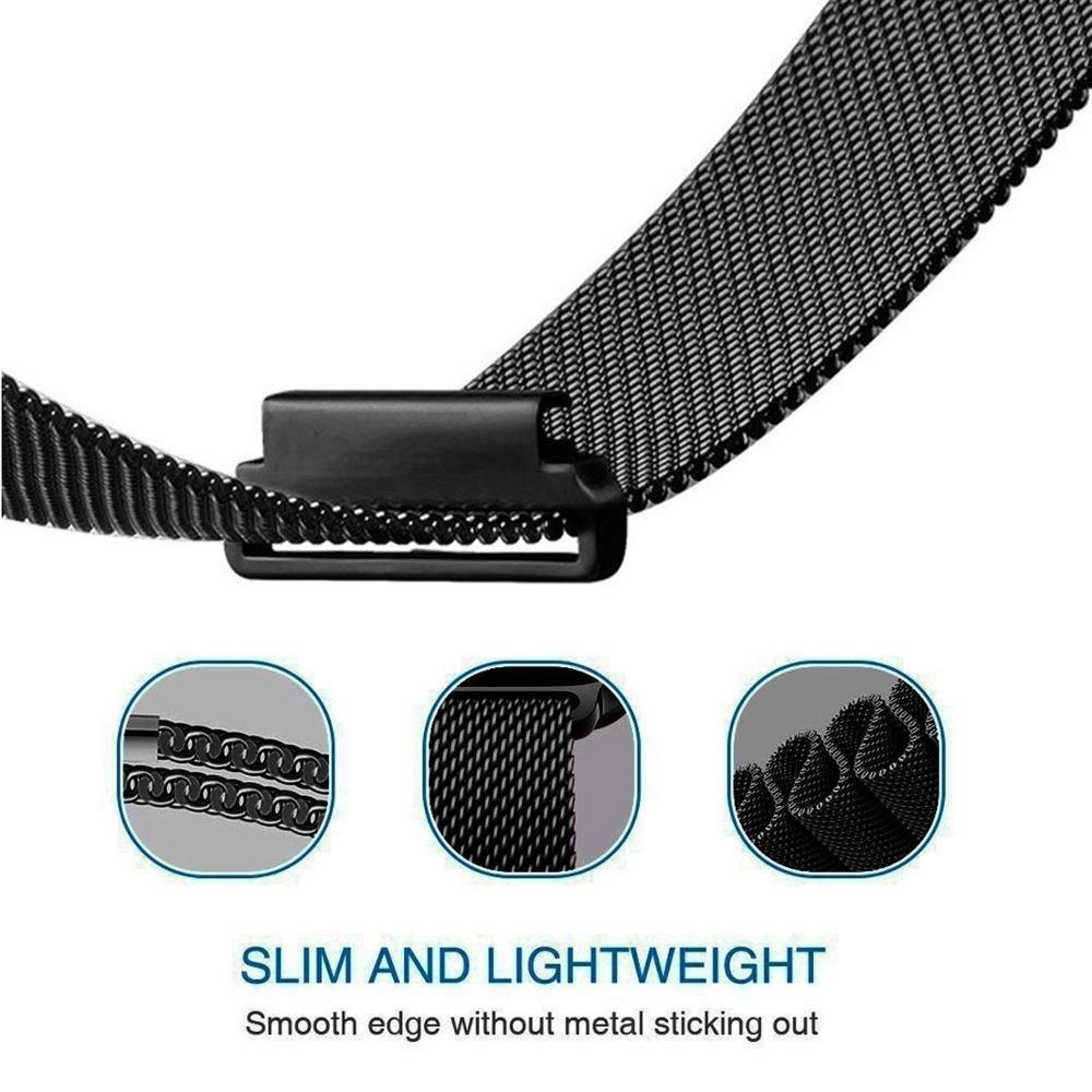 20 มม. 22 มม. สายรัดข้อมือแบบ  - Milanese Loop Magnetic บทวิจารณ์และราคา