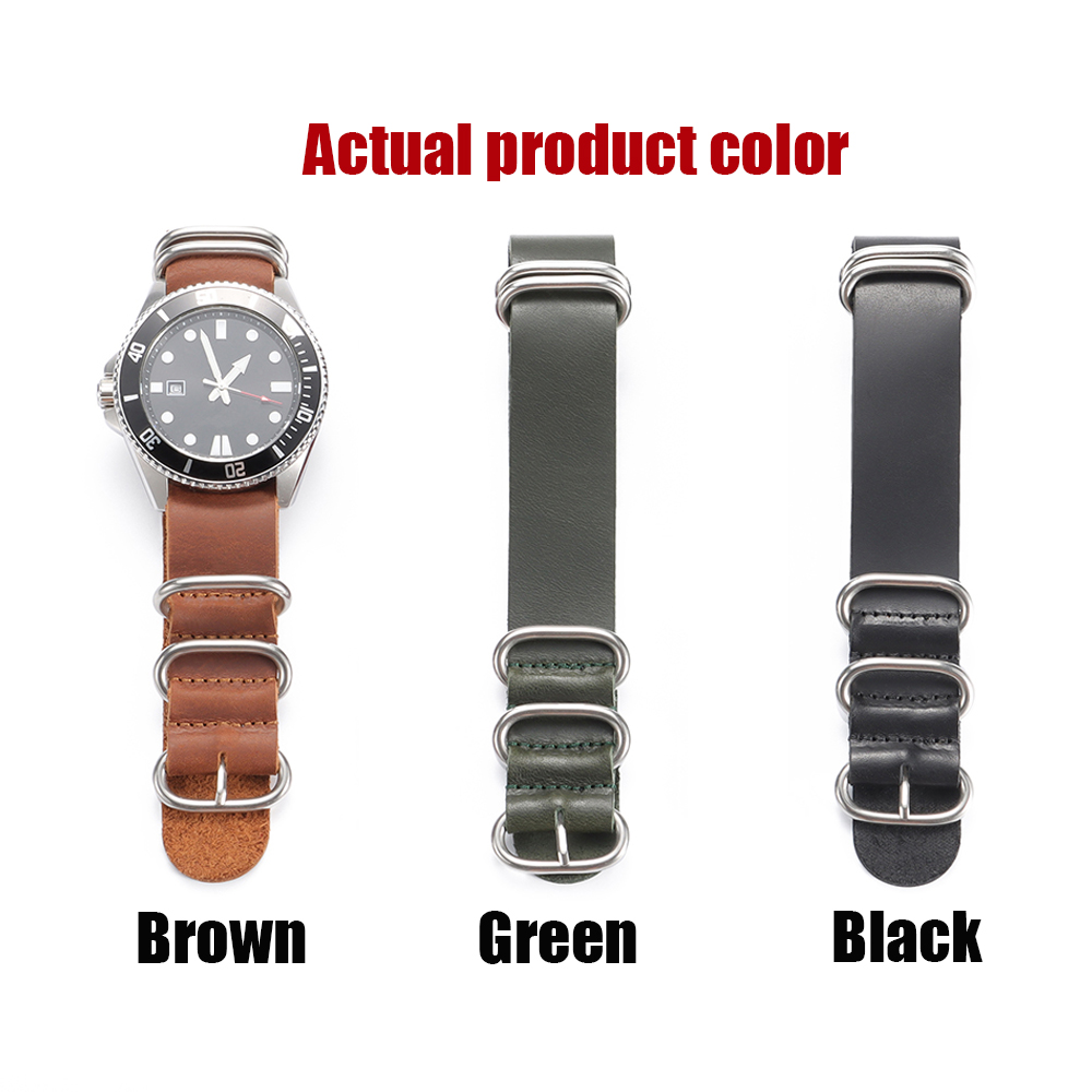 นาฬิกาหนังแท้วินเทจ 18 มม.20 ม - Nato Strap Nylon บทวิจารณ์และราคา