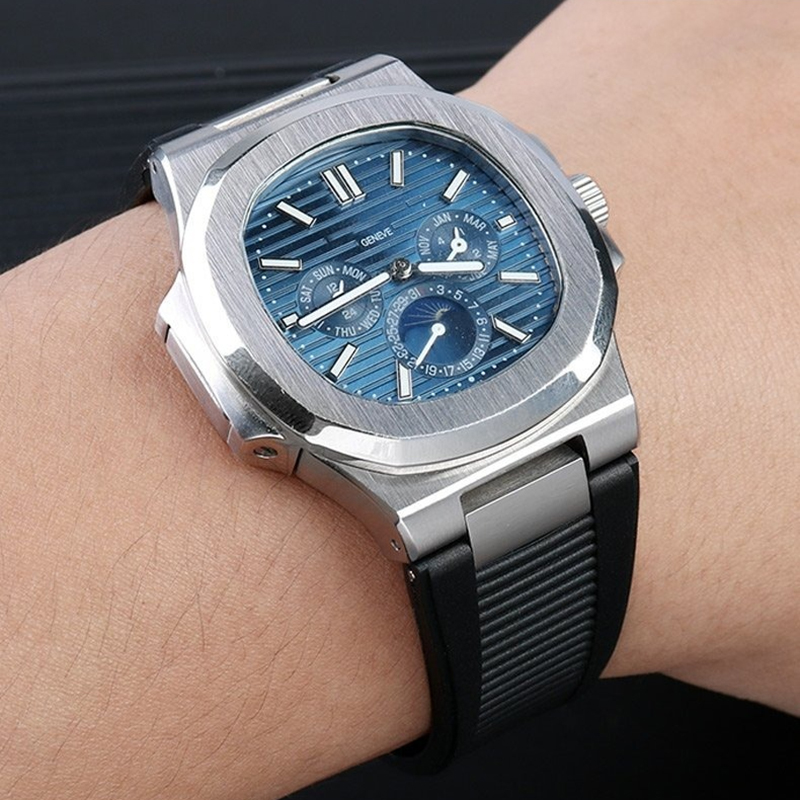 25*13 มม. สายนาฬิกายางแบบเว้าพ - Patek Philippe Watch Nautilus บทวิจารณ์และราคา