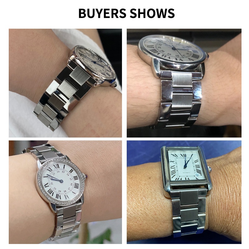 สายนาฬิกาสแตนเลสสำหรับนาฬิกา C - Cartier Watch Tank บทวิจารณ์และราคา