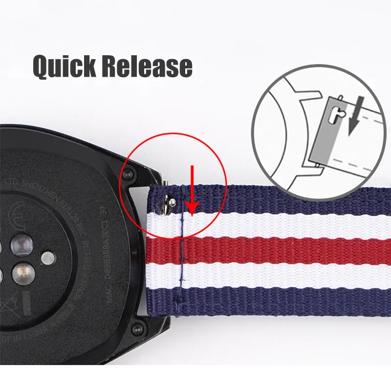 20 มม.22 มม.ไนลอนสําหรับ Samsu - Nato Strap Nylon บทวิจารณ์และราคา