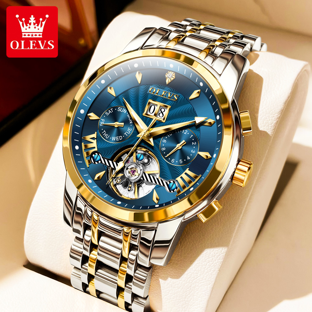 OLEVS 9965 Mens นาฬิกาคลาสสิก  - Rolex Watch Datejust บทวิจารณ์และราคา