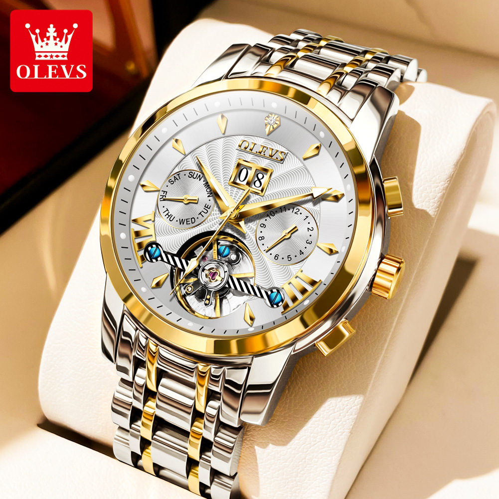 OLEVS 9965 Mens นาฬิกาคลาสสิก  - Rolex Watch Datejust บทวิจารณ์และราคา