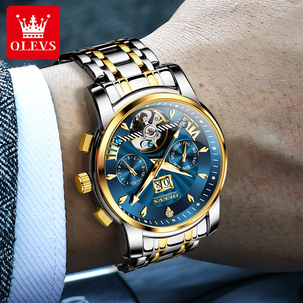 OLEVS 9965 Mens นาฬิกาคลาสสิก  - Rolex Watch Datejust บทวิจารณ์และราคา
