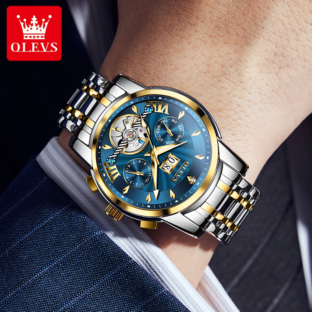 OLEVS 9965 Mens นาฬิกาคลาสสิก  - Rolex Watch Datejust บทวิจารณ์และราคา